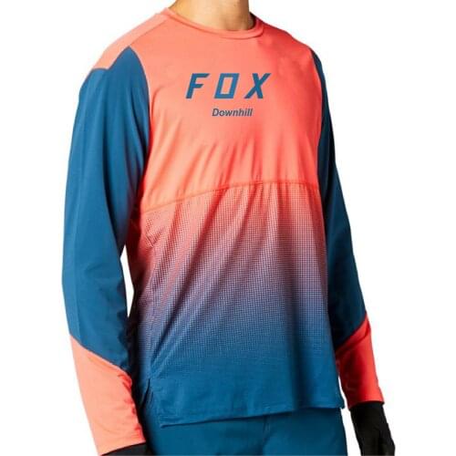 Downhill Fox 2021 NEW Black Jersey FXR Motocross Cycling Off Road Dirt Bike Riding ATV MTB DH Mens Racing Long Sleeve Shirt