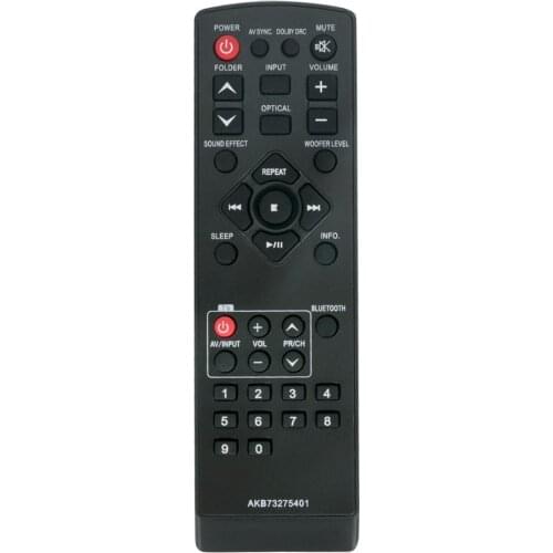 New AKB73275401 Replaced Remote Control fit for LG Sound Bar LSB316 SHS36-D HLS36W HLS36W-NB