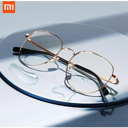 Xiaomi Mijia Anti-blue Light Glasses Titanium Light Blue Light Blocking Rate Nylon Lens Double-sided Anti-fouling Wear-resistant