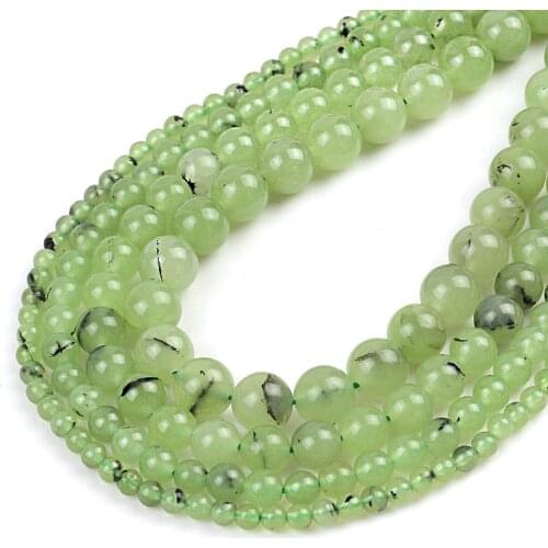 Wholesale Natural Stone Beads Faceted Grape Green Jades Loose Beads for Jewelry Making DIY Ear Studs Bracelet 4/6/8/10mm