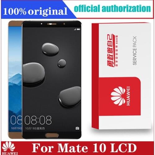 Original For Huawei Mate 10 LCD Touch Screen Glass Panel Replacement Parts Huawei MATE 10 Display Sensor Frame ALP L09 ALP L29