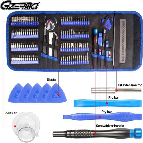 128 in 1 Professional Precision Screwdriver Set Magnetic Drive Kit with Portable Bag for Computer iPhone Laptop PC Tablet Repair