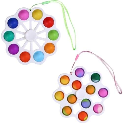 Push Bubble Sensory Fidget Bracelet Toy Silicone Sensory Toy Decompression Toys for Kids Adults Fidget Popper Stress Relief