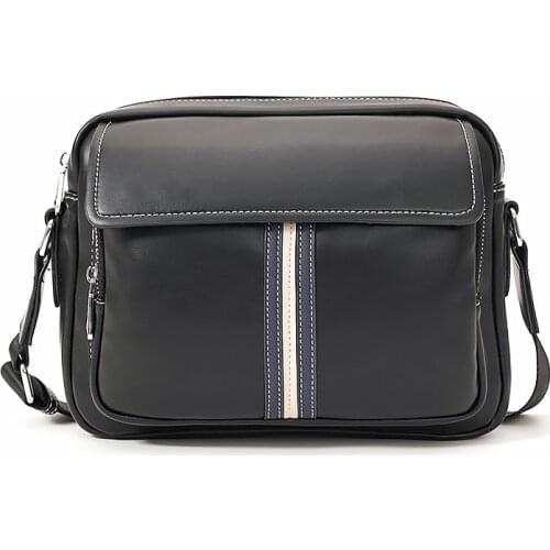 Luxury Brand Leather Mens Crossbody Bag Travel Large Capacity Messenger Bags For Man High Quality Satchel Sling School Bag