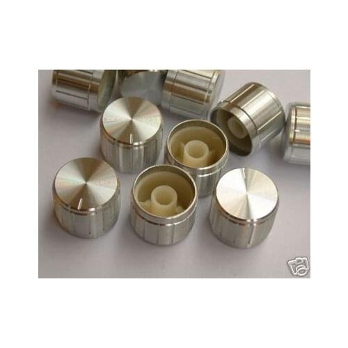 PKG40 17x17 SILVER Aluminum Knob for Urei Mixer Effects
