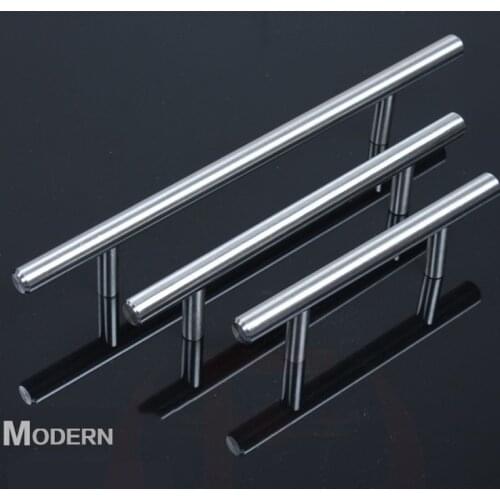 4" ~ 24'' Stainless Steel Handles Diameter 12mm Kitchen Door Cabinet T Bar Straight Handle Pull Knobs Furniture Hardware