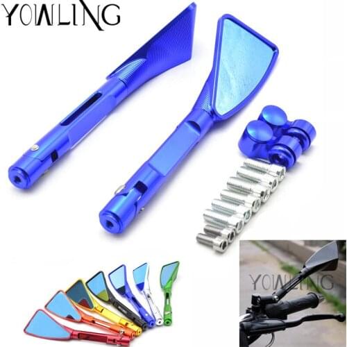 Universal Motorcycle Mirror Aluminum Back View Side Rearview Mirror Fits 22mm Handle bar Handlebar Ends Motorbike Mirror