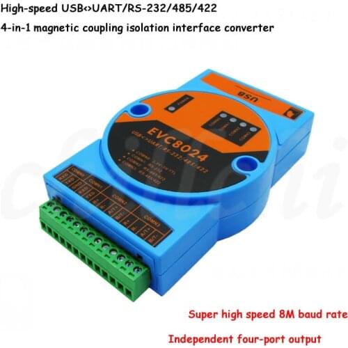 USB to RS232 485 422 TTL high speed ADI isolation converter FT4232 Chip 2500Vrms 4 in 1