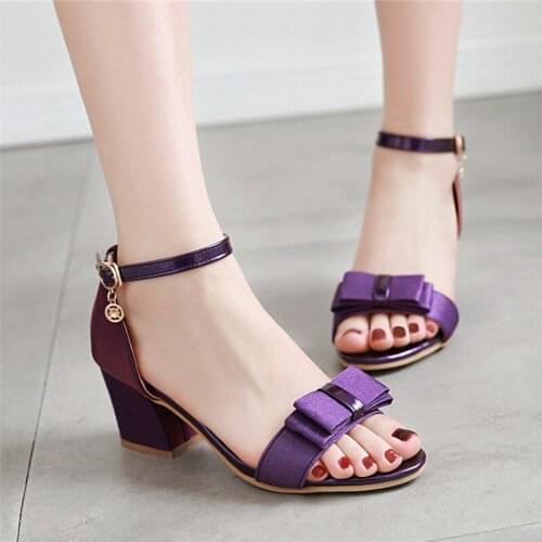 Women Sandals Ankle Strap Low-heeled Sandals Summer Gladiator Shoes Woman Chunky Heels for Women Open Toe Party Dress Sandal