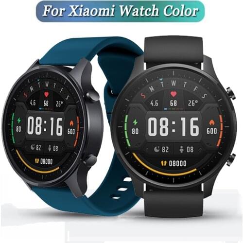 22mm Watch Band Bracelet ремешок For Xiaomi Watch Color MI Smart Watch Color Strap Replacement Silicone Watchbands