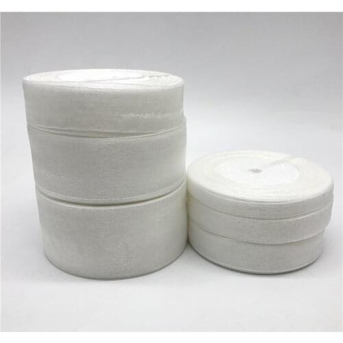 50Yards 10mm-50mm White Organza Ribbon Bow Hair Party Wedding Christmas Decoration DIY Gift Wrapping