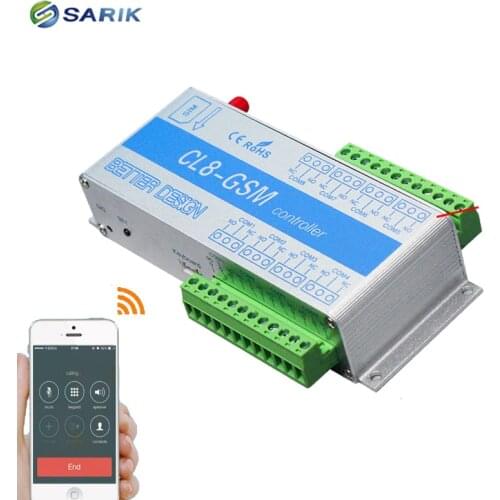 CL8-GSM Smart remote wireless GSM controller switch module GSM Gate Opener for Gate Garage Door control free by mobile phone