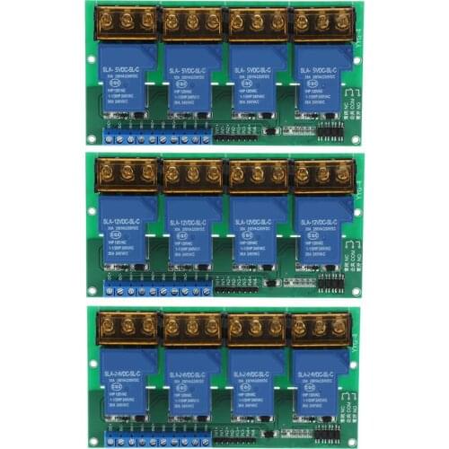 Four 4 channel Relay Module Control Panel Optocoupler Isolation 30A YYG-4 Four Way Relay Module for Smart home