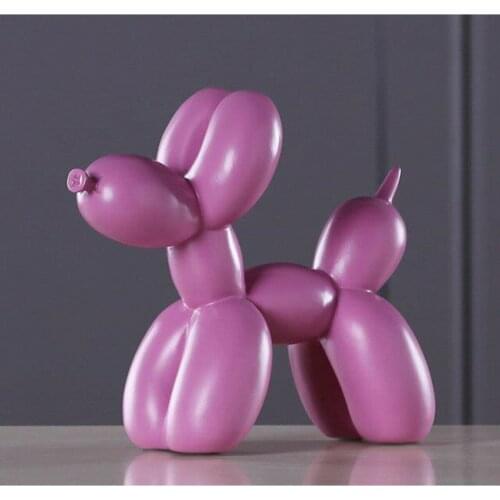 Balloon Dog Figurines For Interior Home Decor Nordic Modern Resin Animal Figurine Sculpture Statue Home Living Room Decoration