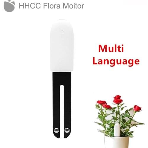 HHCC Vegtrug Upgrade Flora 4 in 1 Flower care Plant Soil Tester Light Temperature Tester Garden Soil Moisture Nutrient Monitor
