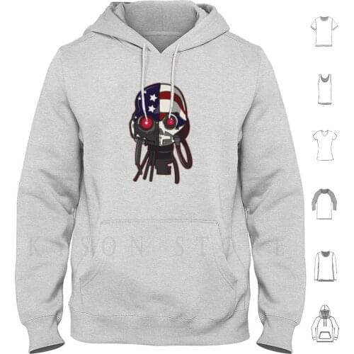 M.a.r.k. 13 Hoodie Long Sleeve Hardware Richard Stanley Mark13 Robot Robots Cyborg Drones Geek Scifi Sci Fi Cult