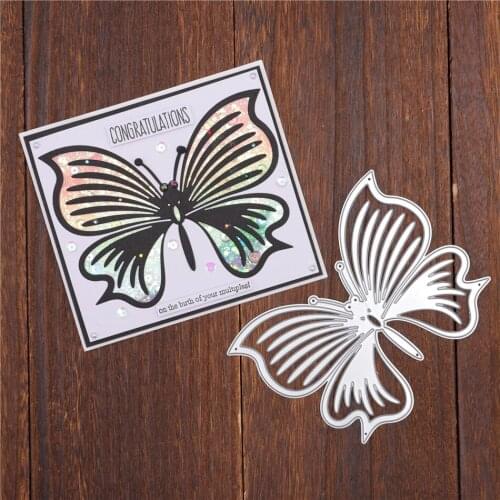 YaMinSanNiO Butterfly Background Metal Cutting Dies for Scrapbooking Die Cuts Diy Album Card Making Album Make New Dies for 2020