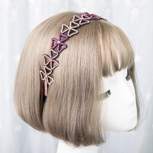 Fashion Simple Geometry Head Wear Luxury Headband for Women Rhinestone Non-slip Border Girl Hairpin Fancy Hair Accessorie Gift