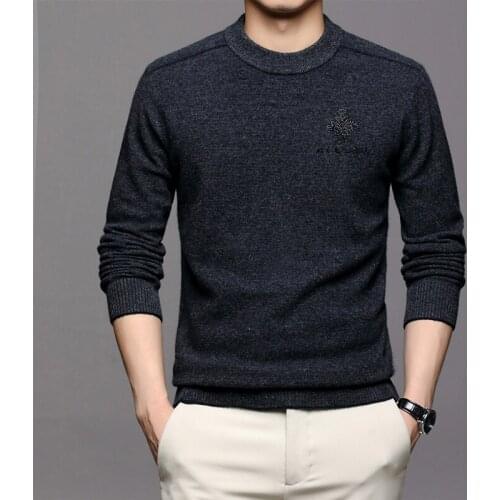 2021 Autumn and Winter New Men Turtleneck Thick and Warm Bottoming Shirt Male Brand Clothes Pullover Sweater Fashion Solid Color