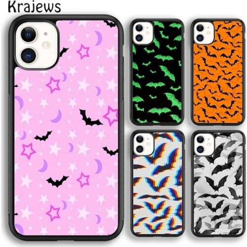 Krajews Vampire Bat soft Phone Case Cover For iPhone 5s SE 2020 6s 7 8 plus X XS XR 11 12 mini pro max coque Shell