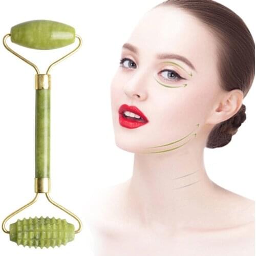 Natural Face Massager For Guasha Scraper Jade Roller Massage Face Gua sha Scraper Jade Roller Microniddle Roller Face Care Tools