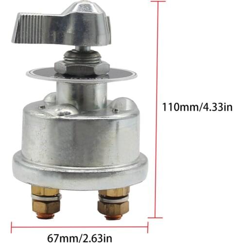 12-24 V Master Battery Disconnect Switch with Face Plate for Car RV and Boat