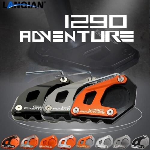 For 1290 Adventure Motorcycle Kickstand Side Stand Plate Pad Enlarge Extension 1290 ADV 1290 Super Adventure R Accessories