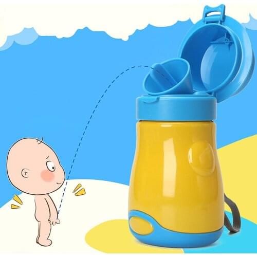 Infant Portable Potty Portable Baby Child Potty Urinal Emergency Toilet For Camping Car Travel And Kid Potty Pee Training (Boy)