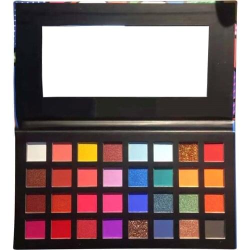 Premium Waterproof Matte & Shimmer Eye Shadow Palette Makeup 32 Colors Pigment Pressed Powder Easy To Wear 12Pcs/Lot DHL Free