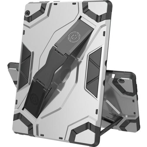 Armor Shockproof For Lenovo Tab M10 X605F X505F 10.1 2019 Silicone TPU + PC Holder Tablet For Tab M10 X605F X505F Case +FilmPen