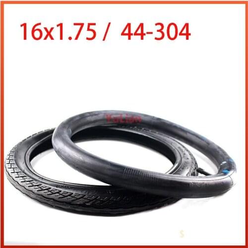 Size 16 x 1.75 inner and outer tire fits many gas electric scooters and e-Bike 16x1.75