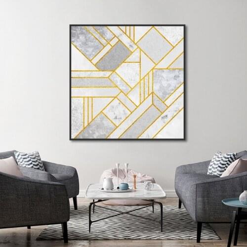 Modern Marble Irregular Line Poster Hanging On The Wall Painting Print Canvas Painting Picture Home Wall Art Decoration Custom