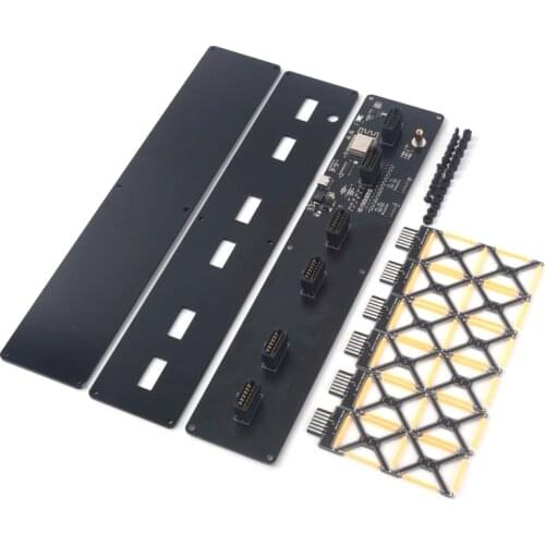 LED Clock Glow Hollow Nordic Simple DIY Kit WiFi Connection Control USB Powered 5V