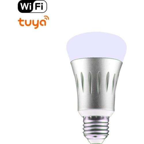 New E27 WiFi Smart Light Bulb,Dimmable,Multicolor,Wake-Up Lights,RGBWC LED Lamp,Compatible with Alexa and Google Assistant