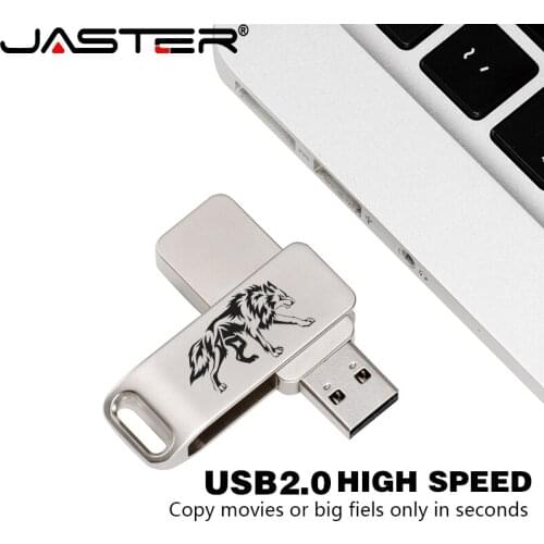 JASTER usb flash USB 2.0 Metal pendrive personalizado memoria usb 004GB 008GB 016GB 032GB 064GB 128GB usb flash drive cute