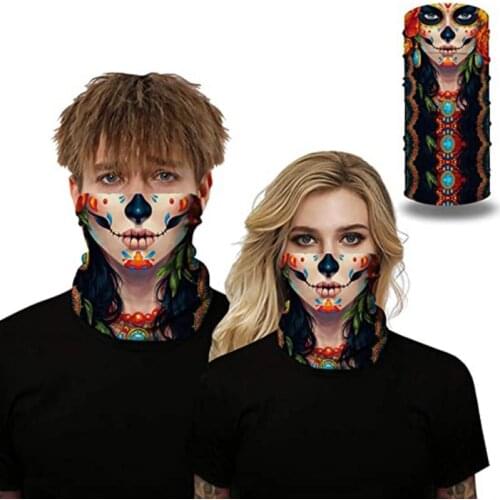 Cycling Face Masks Sport Anti-UV Clown Triangle Bandana Man Woman Magic Ski Scarf Bicycle Neck Gaiter Cover Headband