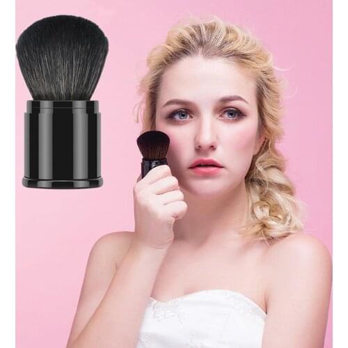 High quality Single Portable Telescopic Blush Brush Honey Powder Paint Beauty Makeup Tools cosmetic Portable Maquiagem тени