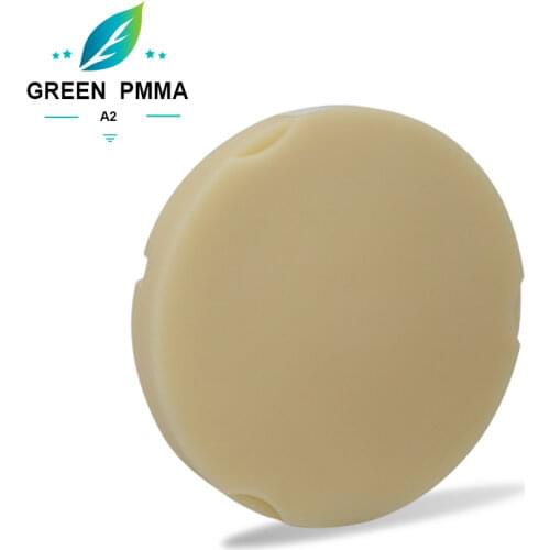 Green milling 5 pcs zirkonzahn OD95mm dental PMMA discs for temporary crown and bridge