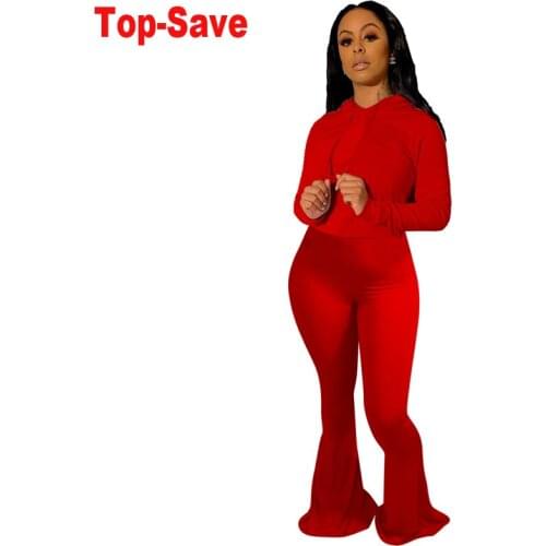 Women Set Two Pieces Sets Tracksuits Long Sleeve T-shirt Skinny Stacked Leggings Pants Fitness Outfits Matching Sets Flared Pant