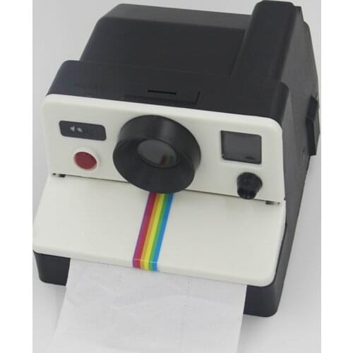 1 Pcs creative Retro Film Camera Shape Inspired Tissue Boxes Tube Toilet Roll Paper Holder Box Bathroom Accessories