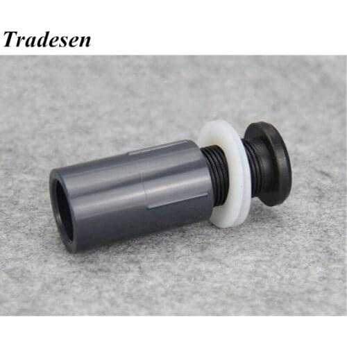 1pcs UPVC Inner Diameter 20 -50mm Fish Tank Drainage Joint PVC Pipe Connectors Clamp 0~50mm Thicken Glass Aquarium Tube Fittings