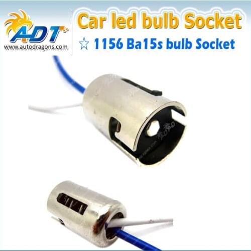 10Pcs 1141 1156 12498 89 R5 Single contact Socket Car Bulb Holder Adapter Extension Socket Connector Brake Bulb Socket Connector