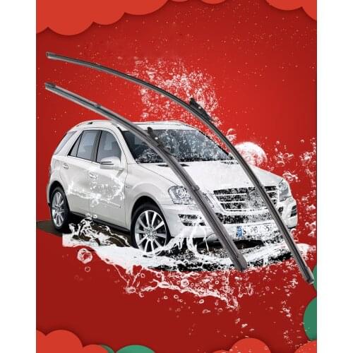 2 pcs Front Windshield Bracketless Wiper Blades Set 28"+21" for ML320 ML350 ML550 ML63