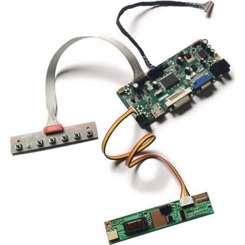 20-Pin 1CCFL 1024*768 VGA+DVI M.NT68676 For TX36D79VC1CAB/TX34D62VC1CAC/TX31D67VC1CAA LVDS display controller board DIY kit