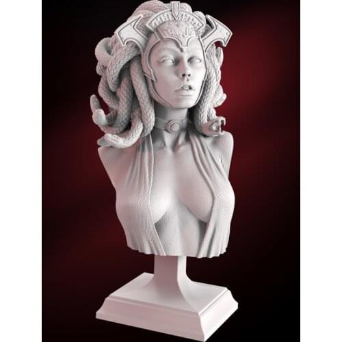 60mm Resin Model Kits Medusa Bust Unpainted No Color RW-138B