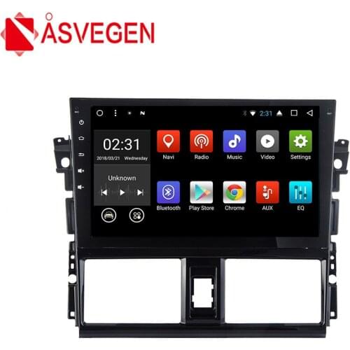Asvegen 10.2inch For Toyota VIOS 2014 2G+32G HD Touch Screen Android 7.1 Car DVD GPS Audio Bluetooth Multimedia