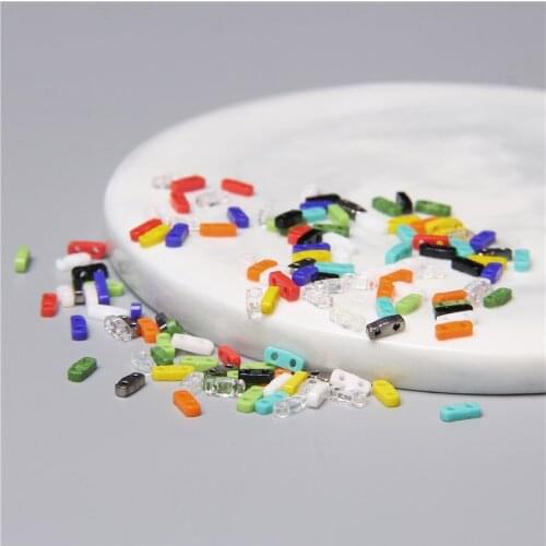 1x5MM Japanese Flat Loose Miyuki Half Tila Beads For Miyuki Ring Jewelry Making Bracelet Necklace Earring Accessories Beads Diy