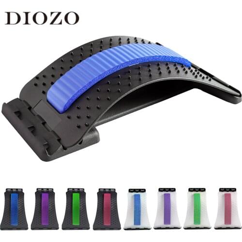 DIOZO Lumbar Back Massager Back Stretcher Fitness Corrector Lumbar Support Relaxation Spine Pain Relief Corrector