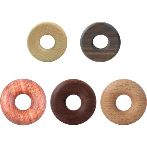Creative Donuts Shape Wooden Sealing Bag Clips Cute Snack Clips Chip Clips Keep Your Food Fresh