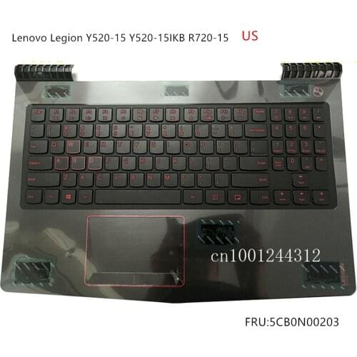 New Original For Lenovo Legion Y520-15 Y520-15IKB R720-15 US Palmrest Upper Case Keyboard Bezel Cover 5CB0N00203